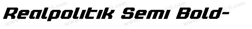 Realpolitik Semi Bold字体转换